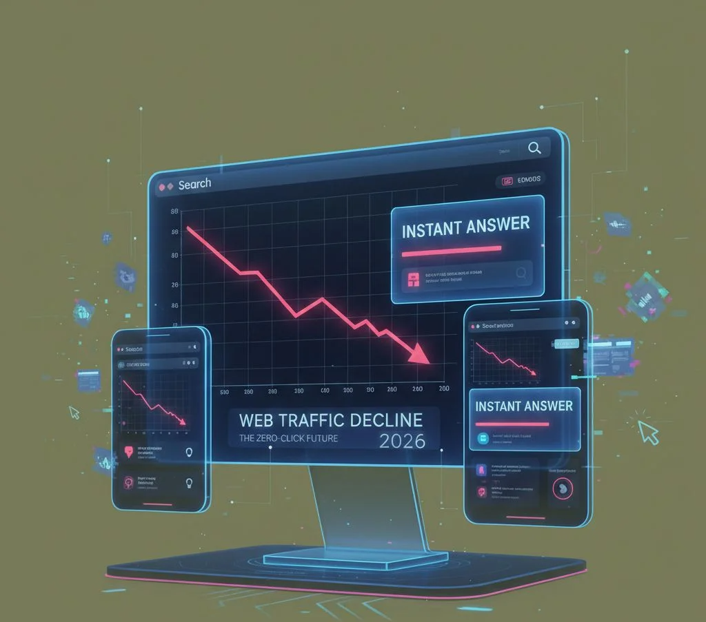 The Zero-Click Reality: Why Web Traffic is Dying in 2026"
